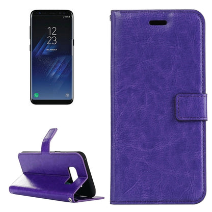 สำหรับ Galaxy S8 Retro Crazy Horse Texture ซองหนังพลิกแนวนอนพร้อมตัวยึดและช่องเสียบการ์ดและกระเป๋าสตางค์และกรอบรูป, For Samsung Galaxy S8, For Galaxy S8, Galaxy S8