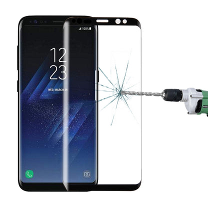 สำหรับ Galaxy S8 + / G9550 0.3mm 9H ความแข็งพื้นผิว 3D Curved Silk-screen Full Screen กระจกนิรภัยป้องกันหน้าจอ, For Galaxy S8+ / G9550