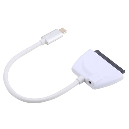 ตัวแปลงสายเคเบิลอะแดปเตอร์ฮาร์ดไดรฟ์ USB-C / Type-C ถึง 22 พิน SATA ความยาวรวม: ประมาณ 23 ซม