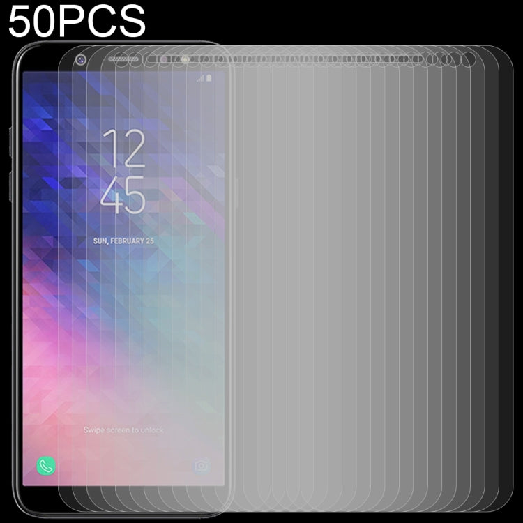 50 ชิ้น 0.26mm 9H 2.5D ฟิล์มกระจกนิรภัยสำหรับ Galaxy A6 (2018), For Galaxy A6+ (2018)