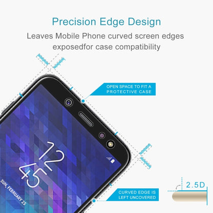 50 ชิ้น 0.26mm 9H 2.5D ฟิล์มกระจกนิรภัยสำหรับ Galaxy A6 (2018), For Galaxy A6+ (2018)