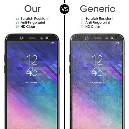 50 ชิ้น 0.26mm 9H 2.5D ฟิล์มกระจกนิรภัยสำหรับ Galaxy A6 (2018), For Galaxy A6+ (2018)