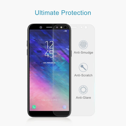 50 ชิ้น 0.26mm 9H 2.5D ฟิล์มกระจกนิรภัยสำหรับ Galaxy A6 (2018), For Galaxy A6+ (2018)