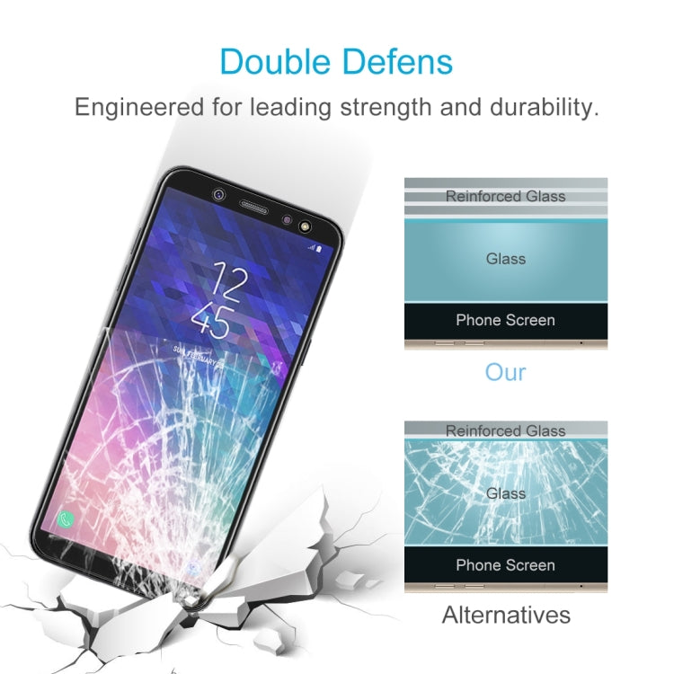 50 ชิ้น 0.26mm 9H 2.5D ฟิล์มกระจกนิรภัยสำหรับ Galaxy A6 (2018), For Galaxy A6+ (2018)