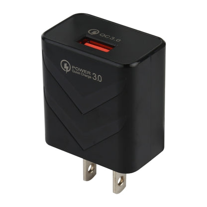 LZ-715 18W QC3.0 USB Single Port Fast Travel Charger, ปลั๊ก US, US Plug