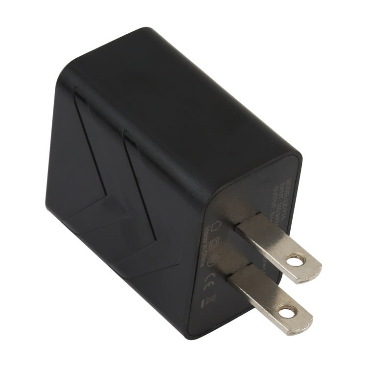 LZ-715 18W QC3.0 USB Single Port Fast Travel Charger, ปลั๊ก US, US Plug