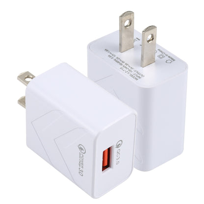 LZ-715 18W QC3.0 USB Single Port Fast Travel Charger, ปลั๊ก US, US Plug