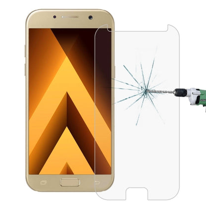 10 ชิ้นสำหรับ Galaxy A5 (2017) / A520 0.26mm 9H ความแข็งพื้นผิว 2.5D กระจกนิรภัยป้องกันการระเบิดไม่เต็มหน้าจอฟิล์ม, For Galaxy A5 (2017) / A520