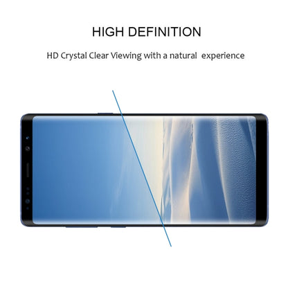 0.3mm 9H ความแข็งพื้นผิว 2.5D ขอบโค้งเต็มหน้าจอเต็มกาวฟิล์มกระจกนิรภัยสำหรับ Galaxy Note8, For Galaxy Note8（1 PC）