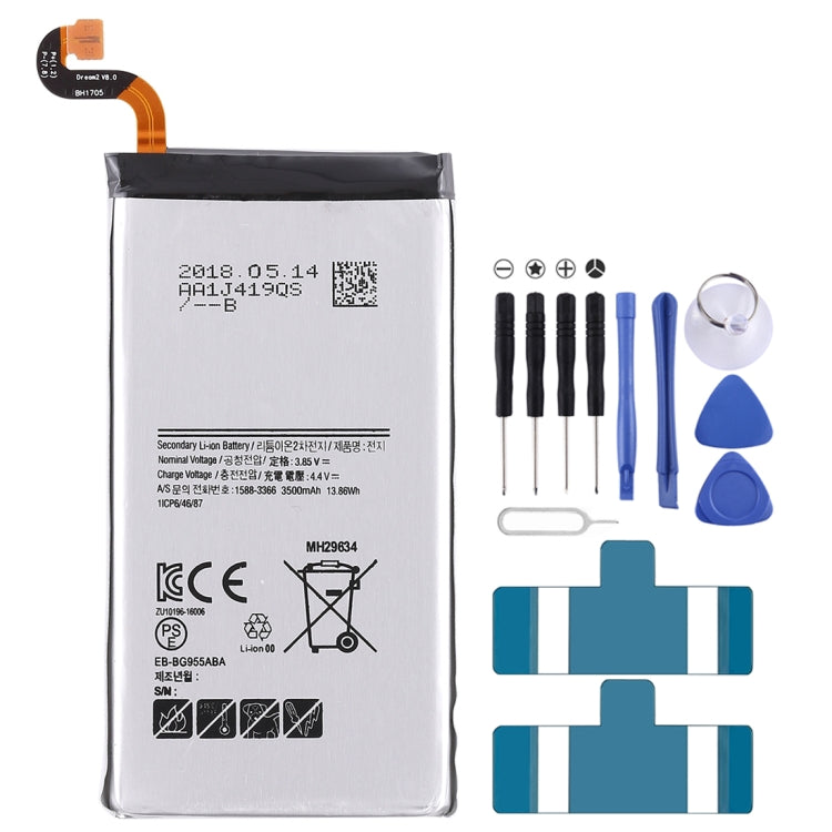 3.85V 3500mAh สำหรับแบตเตอรี่ลิเธียมไอออนแบบรีชาร์จ Galaxy S8+, For S8+