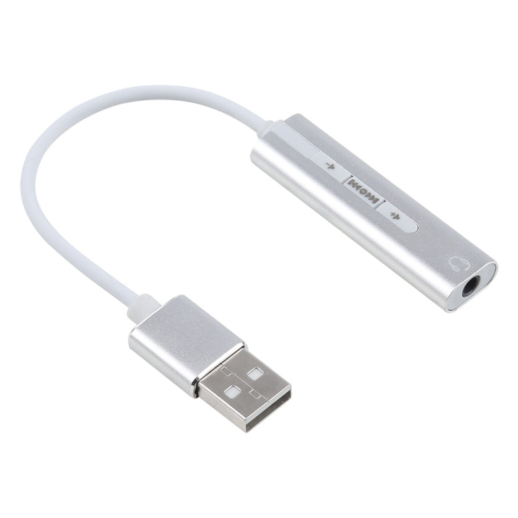 เปลือกอลูมิเนียม 3.5 มม.แจ็คการ์ดเสียง USB ภายนอก HIFI Magic Voice 7.1 ช่องอะแดปเตอร์ไดรฟ์ฟรีสำหรับคอมพิวเตอร์,เดสก์ท็อป,ลำโพง,ชุดหูฟัง, USB Port Grey, USB Port Silver, USB Port Black