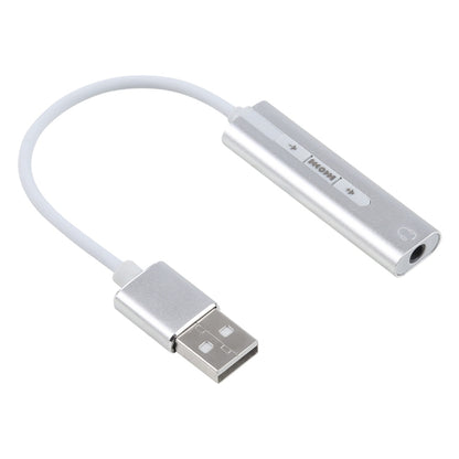 เปลือกอลูมิเนียม 3.5 มม.แจ็คการ์ดเสียง USB ภายนอก HIFI Magic Voice 7.1 ช่องอะแดปเตอร์ไดรฟ์ฟรีสำหรับคอมพิวเตอร์,เดสก์ท็อป,ลำโพง,ชุดหูฟัง, USB Port Grey, USB Port Silver, USB Port Black