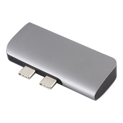 พอร์ต USB-C / Type-C ถึง PD คู่ + USB 3.0 + อะแดปเตอร์ฮับขยายมัลติฟังก์ชั่น HDMI