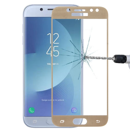 สำหรับ Galaxy J5 (2017) (เวอร์ชัน EU) 0.26mm 9H ความแข็งพื้นผิว 2.5D Curved Silk-screen Full Screen กระจกนิรภัยป้องกันหน้าจอ, For Galaxy J5 (2017) (EU Version)