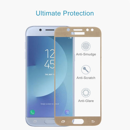 สำหรับ Galaxy J5 (2017) (เวอร์ชัน EU) 0.26mm 9H ความแข็งพื้นผิว 2.5D Curved Silk-screen Full Screen กระจกนิรภัยป้องกันหน้าจอ, For Galaxy J5 (2017) (EU Version)