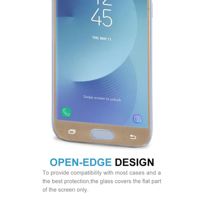 สำหรับ Galaxy J5 (2017) (เวอร์ชัน EU) 0.26mm 9H ความแข็งพื้นผิว 2.5D Curved Silk-screen Full Screen กระจกนิรภัยป้องกันหน้าจอ, For Galaxy J5 (2017) (EU Version)
