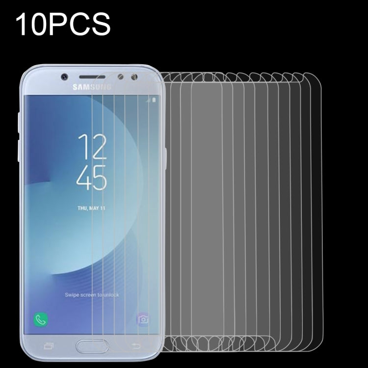 10 ชิ้นสำหรับ Galaxy J5 (2017) (เวอร์ชันสหภาพยุโรป) 0.26 มิลลิเมตร 9H ความแข็งพื้นผิว 2.5D ป้องกันการระเบิดไม่เต็มหน้าจอฟิล์มกระจกนิรภัย, For Galaxy J5 (2017) (EU Version)(10 PCS)