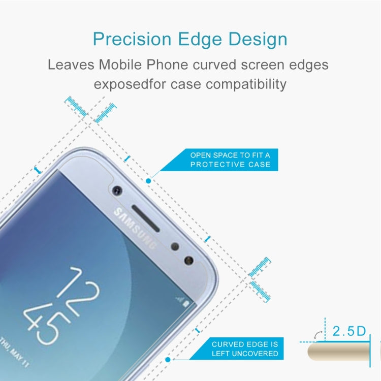 10 ชิ้นสำหรับ Galaxy J5 (2017) (เวอร์ชันสหภาพยุโรป) 0.26 มิลลิเมตร 9H ความแข็งพื้นผิว 2.5D ป้องกันการระเบิดไม่เต็มหน้าจอฟิล์มกระจกนิรภัย, For Galaxy J5 (2017) (EU Version)(10 PCS)