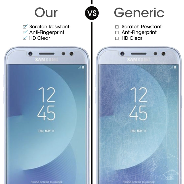 50 ชิ้นสำหรับ Galaxy J5 (2017) (เวอร์ชันสหภาพยุโรป) 0.26 มม. 9H ความแข็งพื้นผิว 2.5D ป้องกันการระเบิดไม่เต็มหน้าจอฟิล์มกระจกนิรภัย, For Galaxy J5 (2017) (EU Version) (50 PCS)