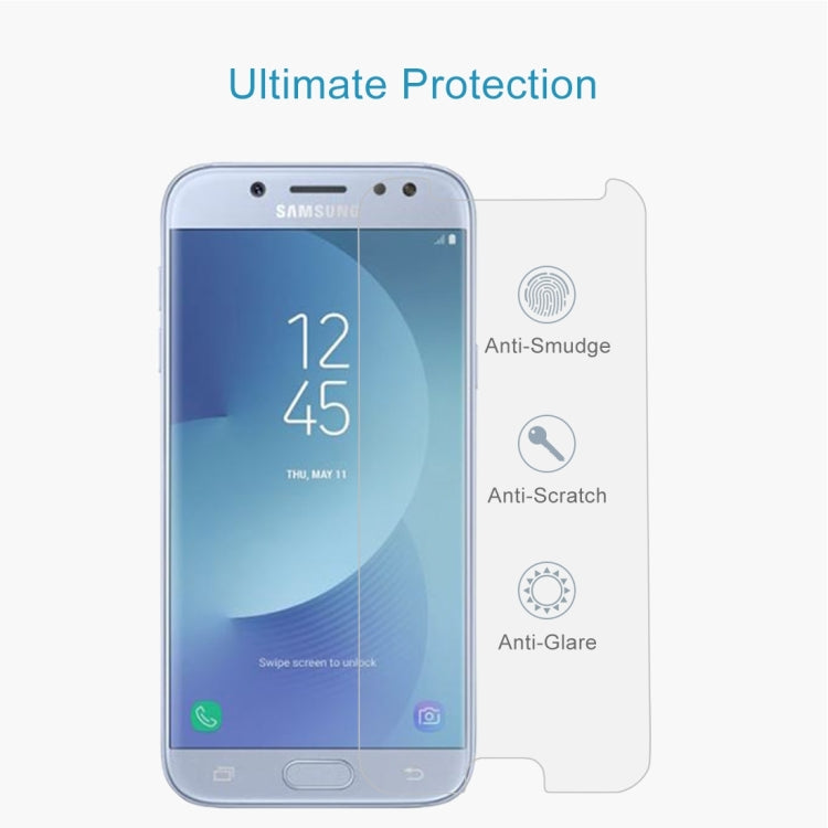 50 ชิ้นสำหรับ Galaxy J5 (2017) (เวอร์ชันสหภาพยุโรป) 0.26 มม. 9H ความแข็งพื้นผิว 2.5D ป้องกันการระเบิดไม่เต็มหน้าจอฟิล์มกระจกนิรภัย, For Galaxy J5 (2017) (EU Version) (50 PCS)