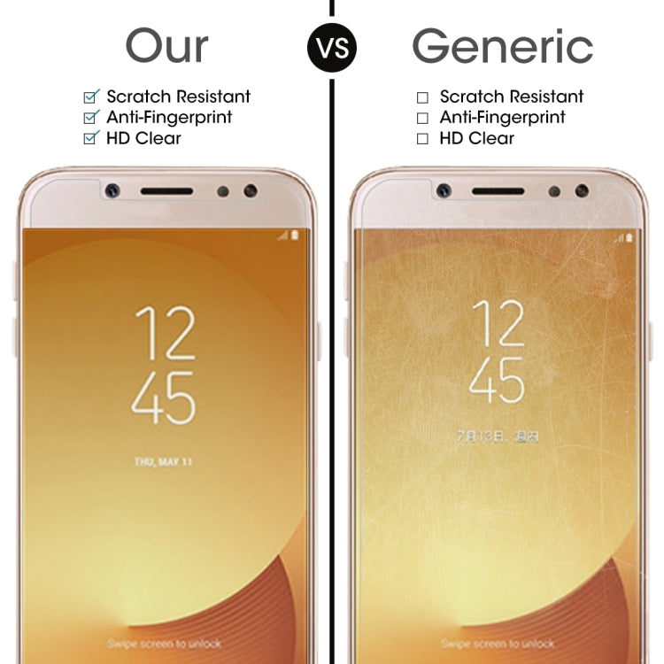 1 ชิ้นสำหรับ Galaxy J7 (2017) (เวอร์ชันสหภาพยุโรป) 0.26 มิลลิเมตร 9H ความแข็งพื้นผิว 2.5D ป้องกันการระเบิดไม่เต็มหน้าจอฟิล์มกระจกนิรภัย, For Galaxy J7 (2017) (EU Version)