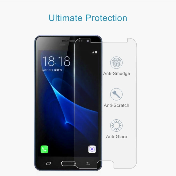 10 ชิ้นสำหรับ Galaxy J3 (2017) (เวอร์ชันสหภาพยุโรป) 0.26 มิลลิเมตร 9H ความแข็งพื้นผิว 2.5D ป้องกันการระเบิดไม่เต็มหน้าจอฟิล์มกระจกนิรภัย, For Galaxy J3 (2017) (EU Version)(10 PCS)