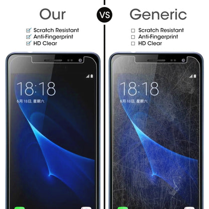 50 ชิ้นสำหรับ Galaxy J3 (2017) (เวอร์ชันสหภาพยุโรป) 0.26 มม. 9H ความแข็งพื้นผิว 2.5D ป้องกันการระเบิดไม่เต็มหน้าจอฟิล์มกระจกนิรภัย, For Galaxy J3 (2017) (EU Version) (50 PCS)