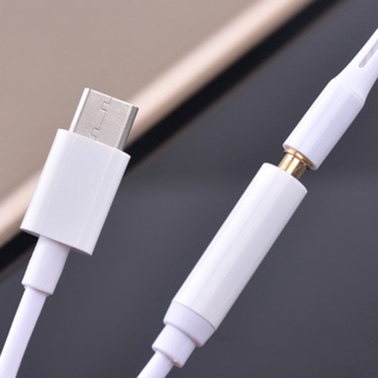 12.5 ซม. USB-C / Type-C ชายถึง 3.5 มม. ตัวแปลงอะแดปเตอร์เสียงหญิง, 12.5cm Type-C to 3.5mm