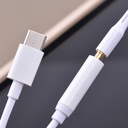 12.5 ซม. USB-C / Type-C ชายถึง 3.5 มม. ตัวแปลงอะแดปเตอร์เสียงหญิง, 12.5cm Type-C to 3.5mm