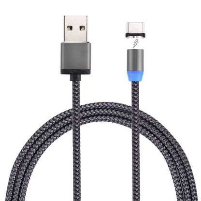 การหมุน 360 องศา 1 ม. รูปแบบสาน USB-C / Type-C ถึง USB 2.0 สายชาร์จแม่เหล็กที่แข็งแกร่งพร้อมไฟ LED