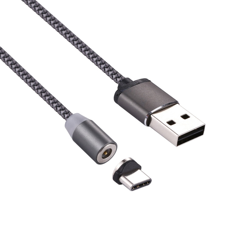 การหมุน 360 องศา 1 ม. รูปแบบสาน USB-C / Type-C ถึง USB 2.0 สายชาร์จแม่เหล็กที่แข็งแกร่งพร้อมไฟ LED