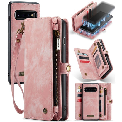 สำหรับ Samsung Galaxy S10 CaseMe-008 เคสโทรศัพท์หนังพลิกมัลติฟังก์ชั่นที่ถอดออกได้, For Samsung Galaxy S10