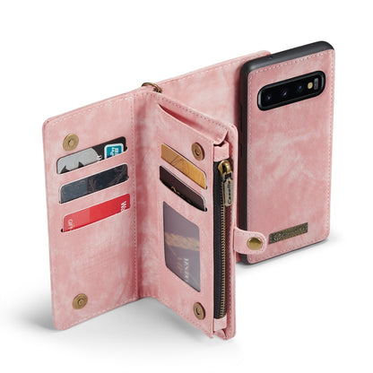 สำหรับ Samsung Galaxy S10 CaseMe-008 เคสโทรศัพท์หนังพลิกมัลติฟังก์ชั่นที่ถอดออกได้, For Samsung Galaxy S10