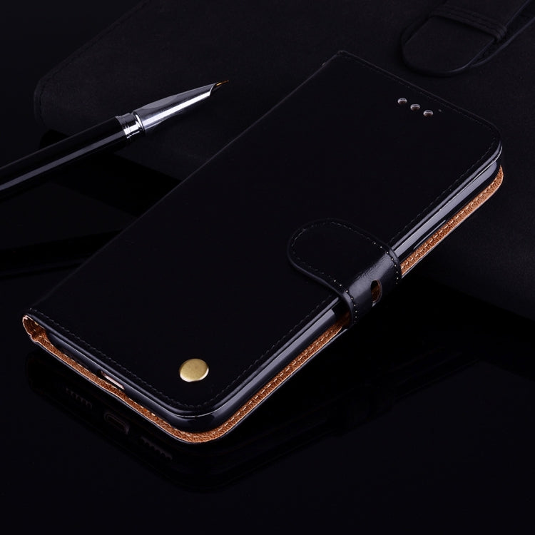 ซองหนังพลิกแนวนอนเนื้อขี้ผึ้งน้ำมันสไตล์ธุรกิจสำหรับ Galaxy J4 + พร้อมตัวยึดและช่องเสียบการ์ดและกระเป๋าสตางค์, For Galaxy J4+