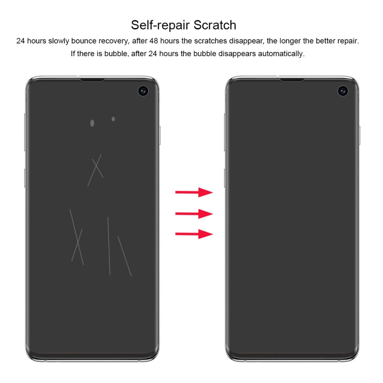 ENKAY Hat-Prince 0.1 มม. 3D แบบเต็มหน้าจอป้องกันฟิล์มไฮโดรเจลป้องกันการระเบิดสำหรับ Galaxy S10, TPU + TPE + วัสดุ PET, Galaxy S10