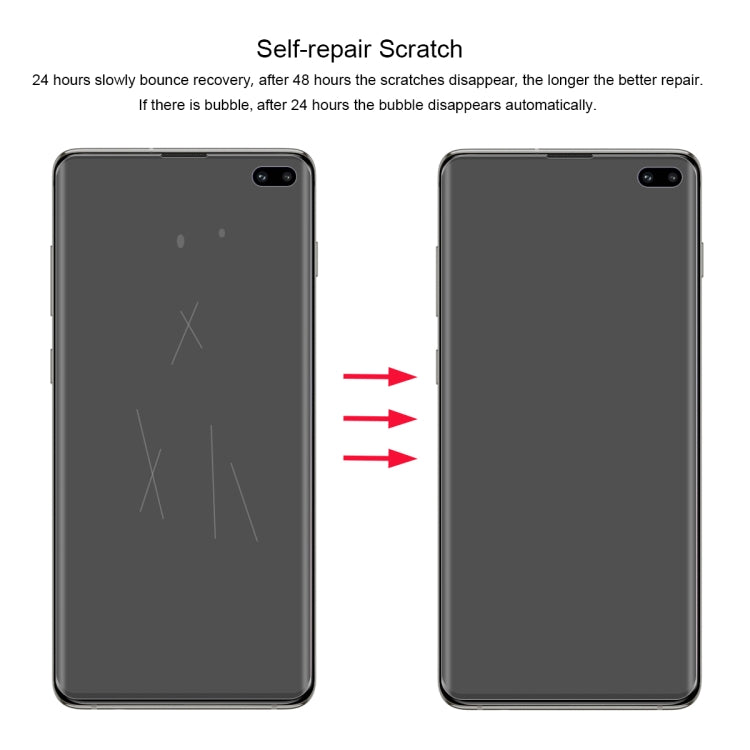ENKAY Hat-Prince 0.1 มม. 3D แบบเต็มหน้าจอป้องกันฟิล์มไฮโดรเจลป้องกันการระเบิดสำหรับ Galaxy S10 +, TPU + TPE + วัสดุ PET, Galaxy S10+
