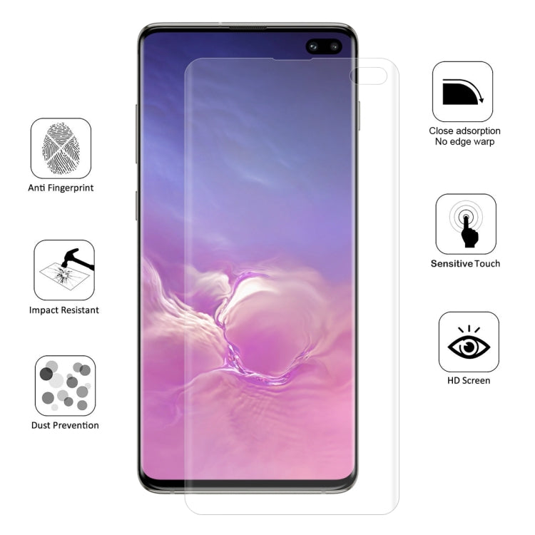 ENKAY Hat-Prince 0.1 มม. 3D แบบเต็มหน้าจอป้องกันฟิล์มไฮโดรเจลป้องกันการระเบิดสำหรับ Galaxy S10 +, TPU + TPE + วัสดุ PET, Galaxy S10+