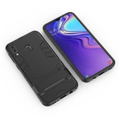 เคส PC + TPU กันกระแทกสำหรับ Galaxy M20 พร้อมตัวยึด, For Samsung Galaxy M20
