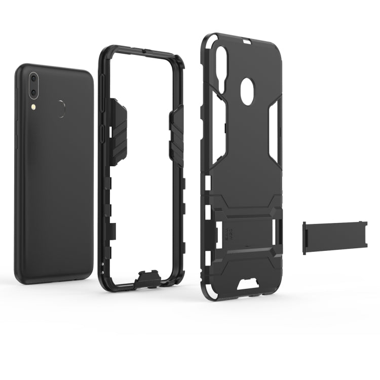 เคส PC + TPU กันกระแทกสำหรับ Galaxy M20 พร้อมตัวยึด, For Samsung Galaxy M20