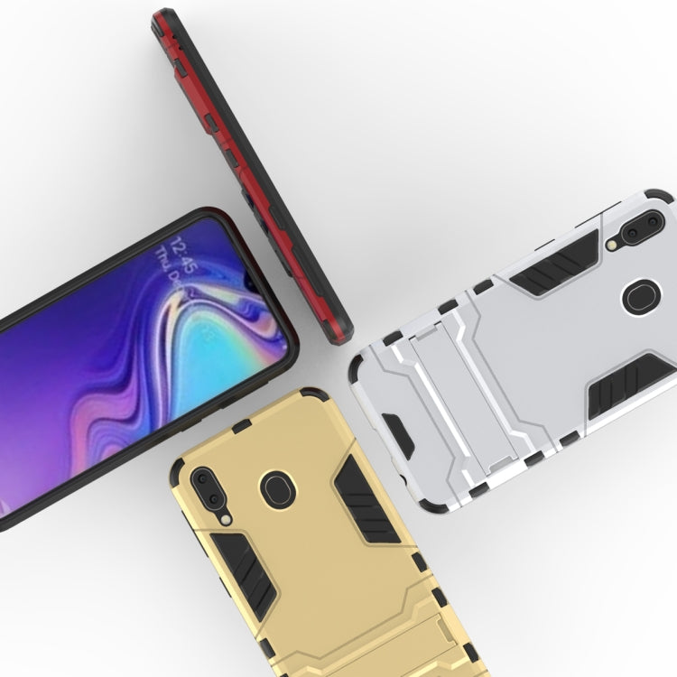 เคส PC + TPU กันกระแทกสำหรับ Galaxy M20 พร้อมตัวยึด, For Samsung Galaxy M20