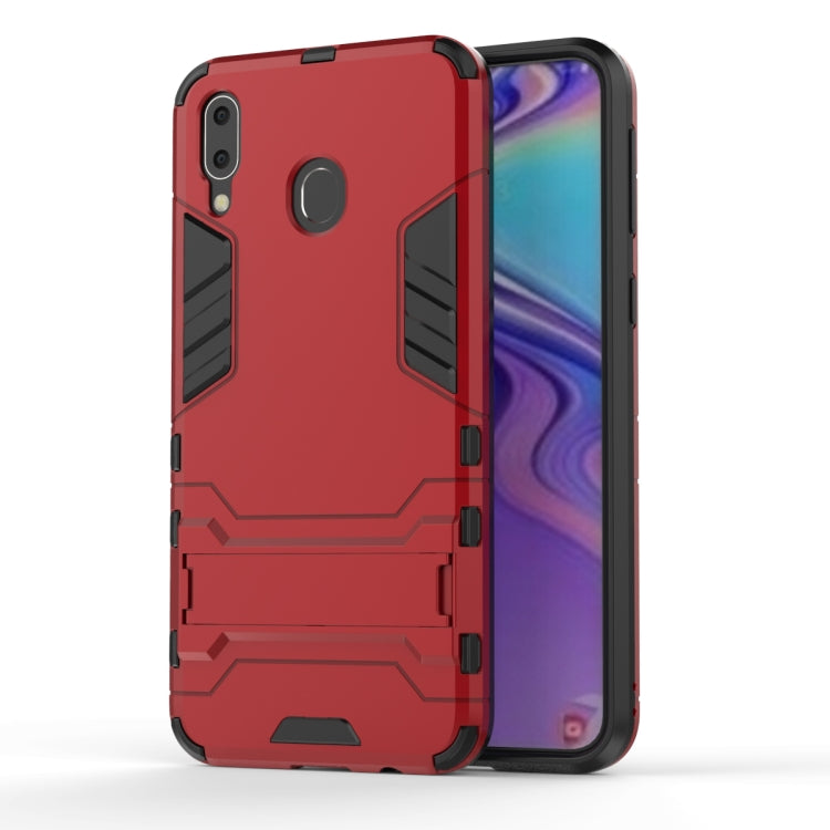 เคส PC + TPU กันกระแทกสำหรับ Galaxy M20 พร้อมตัวยึด, For Samsung Galaxy M20