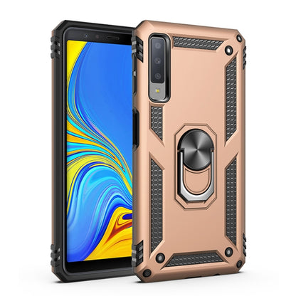 จ่าเกราะกันกระแทกเคส TPU + PC สำหรับ Galaxy A7 2018 พร้อมตัวยึดแบบหมุนได้ 360 องศา, For Galaxy A7 2018