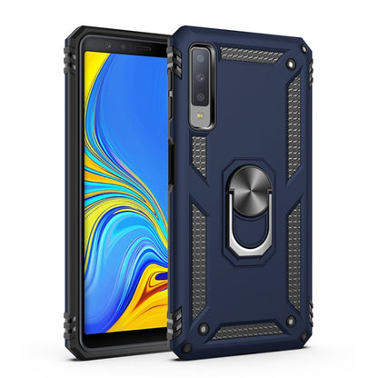 จ่าเกราะกันกระแทกเคส TPU + PC สำหรับ Galaxy A7 2018 พร้อมตัวยึดแบบหมุนได้ 360 องศา, For Galaxy A7 2018