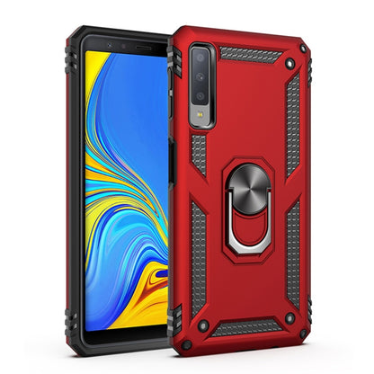 จ่าเกราะกันกระแทกเคส TPU + PC สำหรับ Galaxy A7 2018 พร้อมตัวยึดแบบหมุนได้ 360 องศา, For Galaxy A7 2018