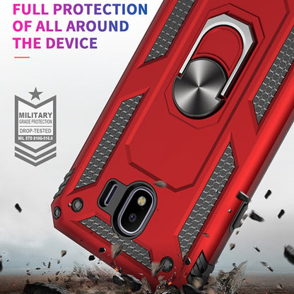 จ่าเกราะกันกระแทกเคส TPU + PC สำหรับ Galaxy J4 2018 พร้อมตัวยึดแบบหมุนได้ 360 องศา, For Galaxy J4 2018