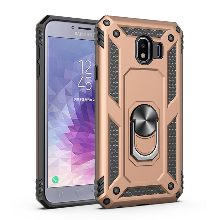 จ่าเกราะกันกระแทกเคส TPU + PC สำหรับ Galaxy J4 2018 พร้อมตัวยึดแบบหมุนได้ 360 องศา, For Galaxy J4 2018