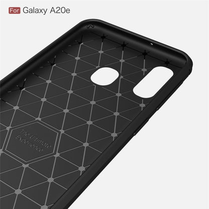 เคส TPU คาร์บอนไฟเบอร์เนื้อแปรงสำหรับ Galaxy A20e, For Galaxy A20e