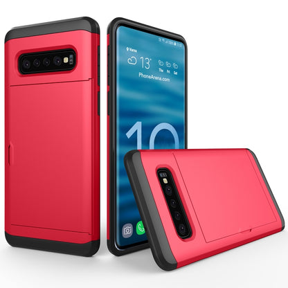 เคสป้องกันเกราะกันกระแทกที่ทนทานสำหรับ Galaxy S10 พร้อมช่องเสียบการ์ด, For Galaxy S10