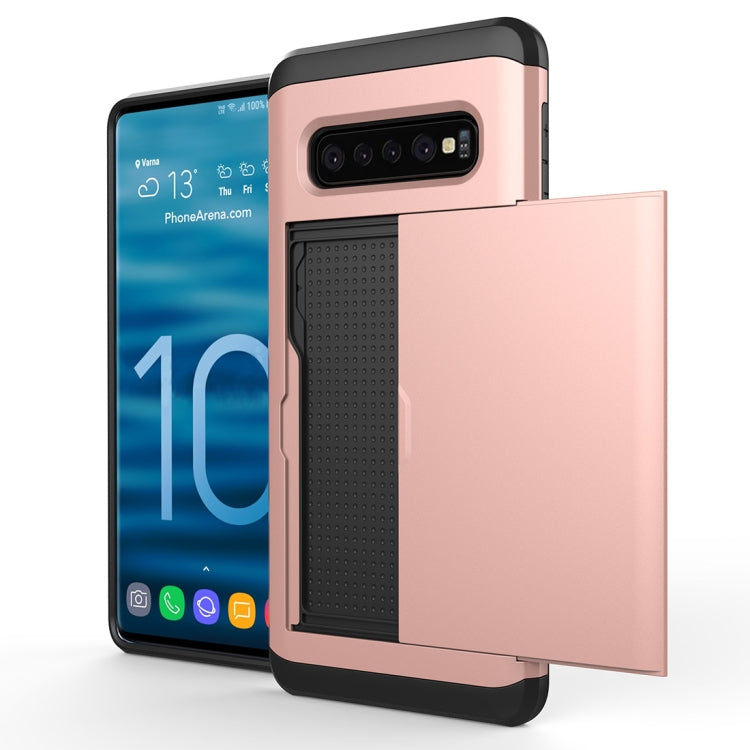 เคสป้องกันเกราะกันกระแทกที่ทนทานสำหรับ Galaxy S10 พร้อมช่องเสียบการ์ด, For Galaxy S10