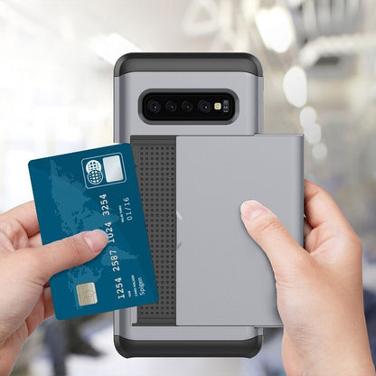 เคสป้องกันเกราะกันกระแทกที่ทนทานสำหรับ Galaxy S10 พร้อมช่องเสียบการ์ด, For Galaxy S10